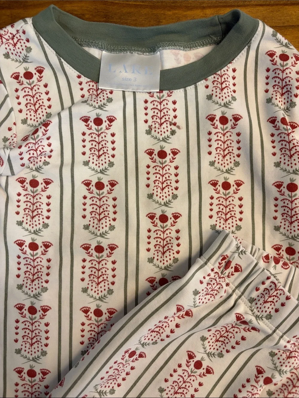 Lake Pajamas, long sleeve pajama set Size 3